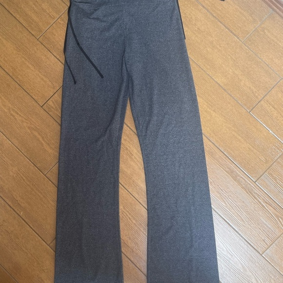 Maternity Gray Wide-Leg Pants - Picture 2 of 3